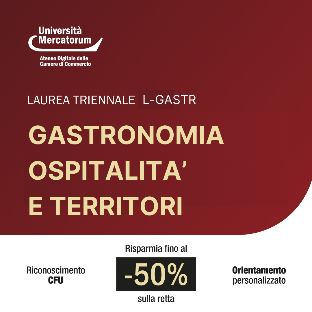 LAUREA TRIENNALE MERCATORUM COMUNICAZIONE E MULTIMEDIALITA GASTRONOMIA OSPITALITA E TERRITORI Tu contattaci, noi ti orientiamo e ti iscriviamo